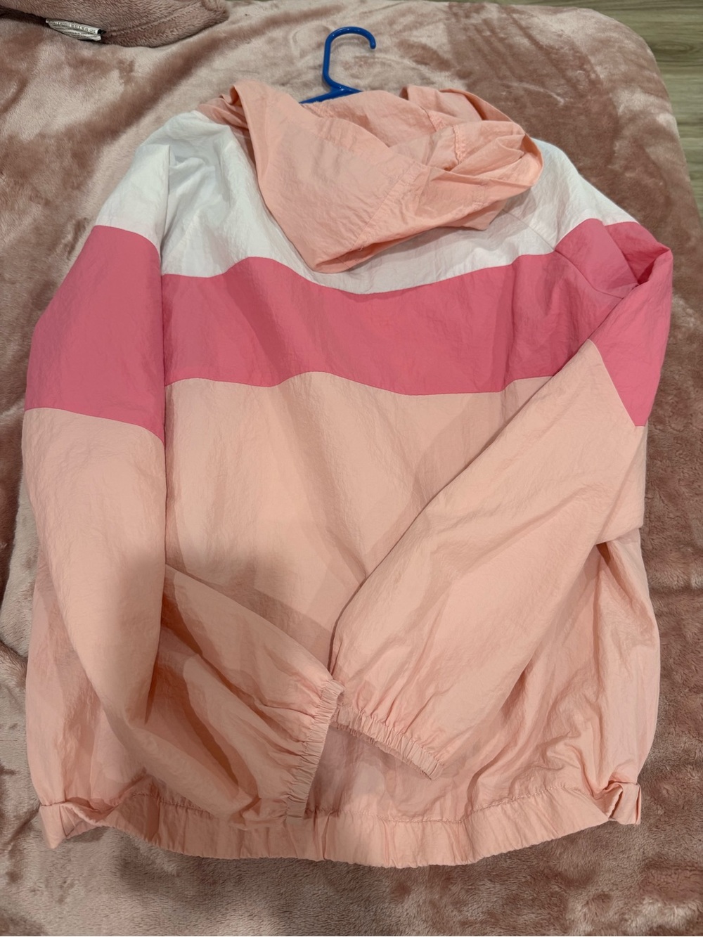 Pink Colorblock Windbreaker Jacket - Picture 2 of 2